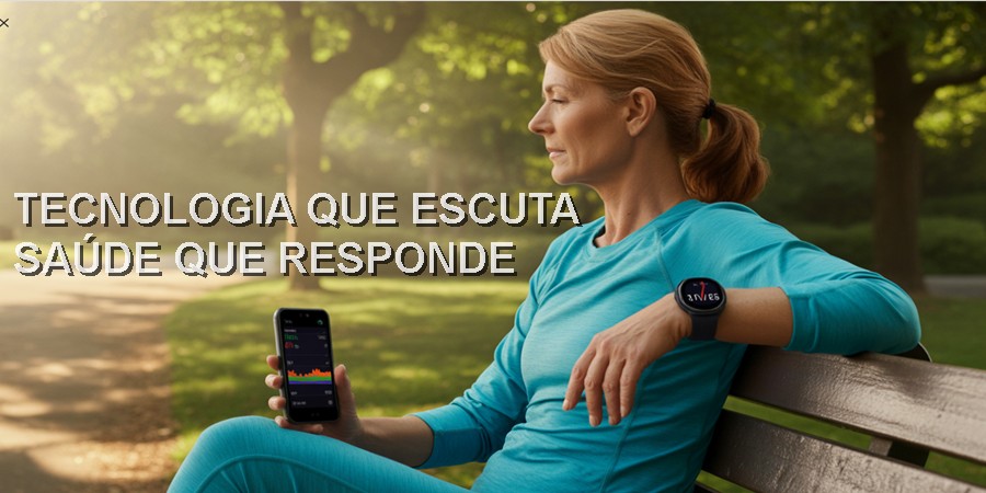 Do estetoscópio ao smartwatch: a medicina entra na era em que cada pessoa se torna autora e guardiã dos próprios dados de saúde./ Ideia
